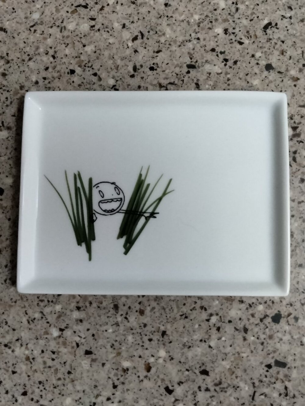 New 2012 Retired Oliver Chives Grass Appetizer Plate